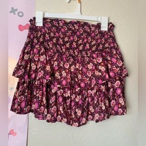 mini flower skirt